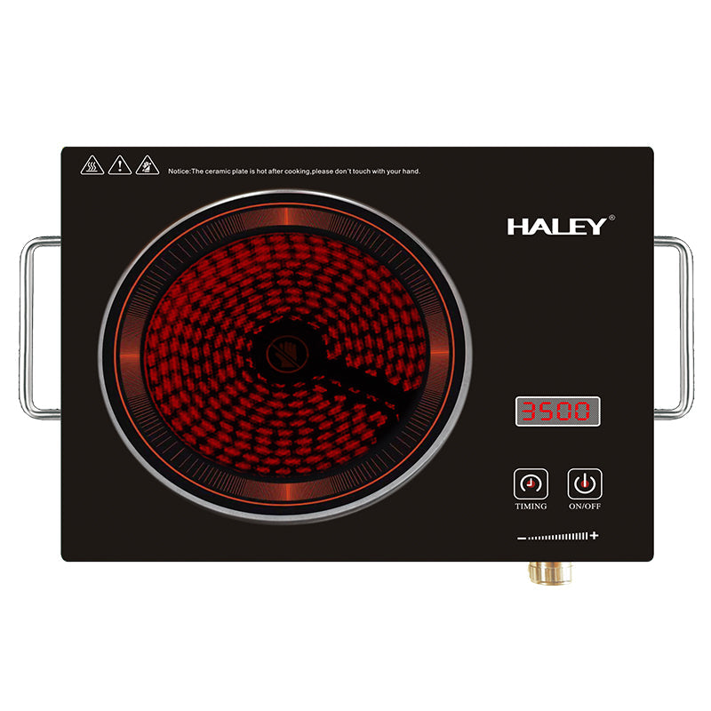 Plită cu Inducție HALEY 3500W, Geam Cristal Negru, Timer, Control Tactil, Oprire Automată, Protecție la Supraincălzire - Imagine 9