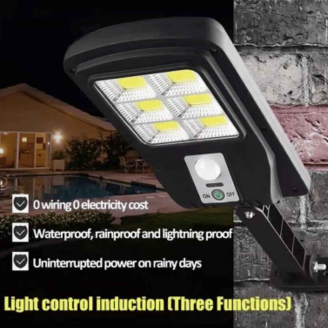 Set 6 Lampi Solare de exterior, 48 COB LED, Cu Senzor de miscare si lumina