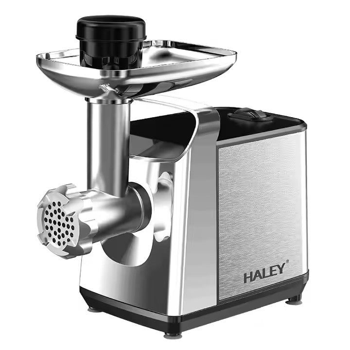 Mașină de Tocat Carne HALEY, 3000W, Unelte Metalice, Carcasă din Oțel Inoxidabil, Argintiu - Imagine 9