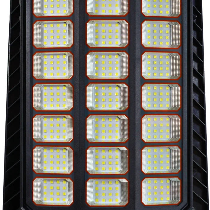 Lampa Solara Stradala Innova Helio PRO 1000W, LED, 15.000 Lumeni, Telecomanda, Senzor prin Inductie, Autonomie 13 ore, Stalp metalic inclus, Multiple functii de programare