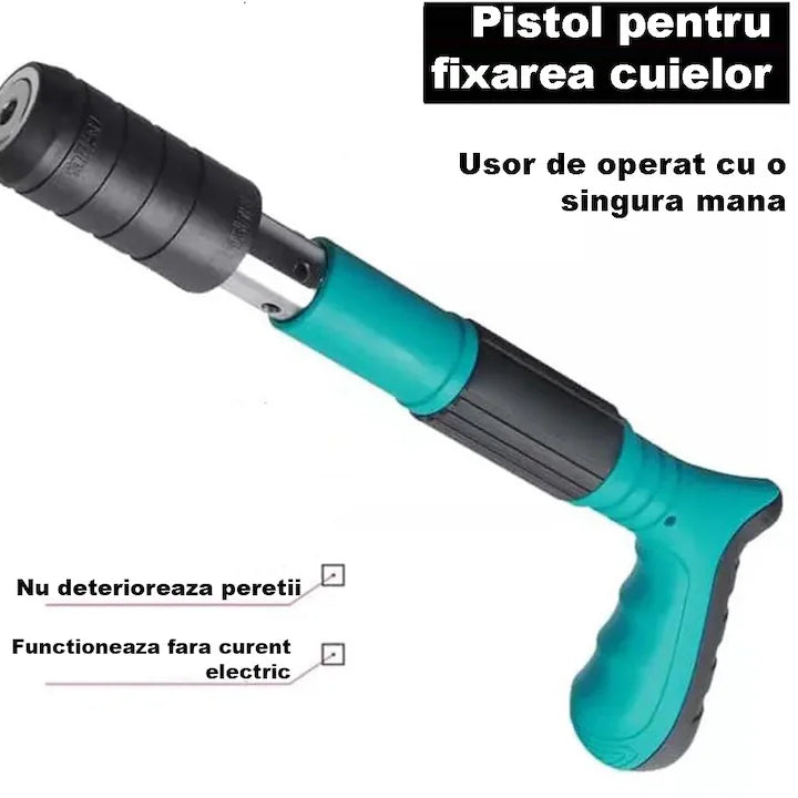 pistol cuie manevrabil cu o singura mana