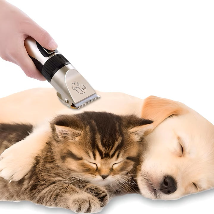 Aparat de Tuns Animale Caini si Pisici cu Acumulator, 8 în 1, 6800RPM, 1800mAh, Set Complet Pentru ingrijire