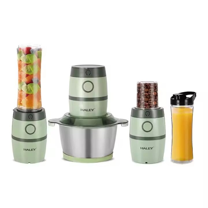 Robot 3 în 1 HALEY, 2L, 500W, de Carne și Legume Mini, din Oțel Inoxidabil, Verde - Imagine 9