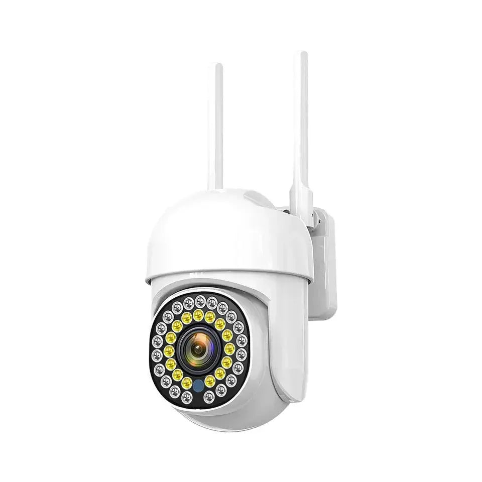 Set 4X Camera de supraveghere WIFI 3MP, Jortan Senzor de miscare, rotire rapida 360 grade, Sirena cu Alarma, Detectie umana, Vedere color noaptea, microfon audio bidirectional, 4X Carduri cadou