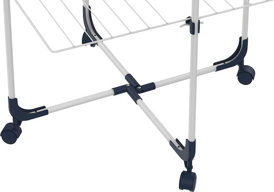 Uscător de Rufe Vertical Pliabil cu 3 Etaje și Roți Extensibil Design Compact si Rezistent din Aluminiu