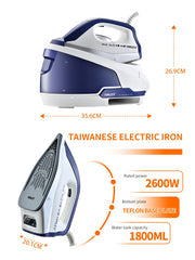 Stație de Călcat cu Abur HALEY HY-2080, 2600W – 1800ml, Talpă Ceramică, Self-Cleaning, Anti-Drip, Anti-Calc, LED - Imagine 4