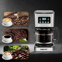 Aparat de Cafea HALEY 950W, 1.5L, LED Display, Anti-Drip, Brewing Inteligent, Inox, Control Temperatură Precis - Imagine 3
