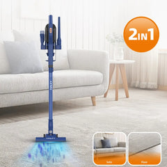 Aspirator Vertical HALEY HY-1917, 600W, Capacitate Recipient 0.8L, Funcționare Uscat, Albastru - Imagine 5