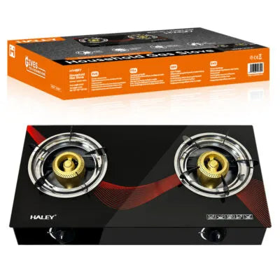 Aragaz cu două ochiuri Haley HY-1517 – Flacără puternică și consum redus de gaz