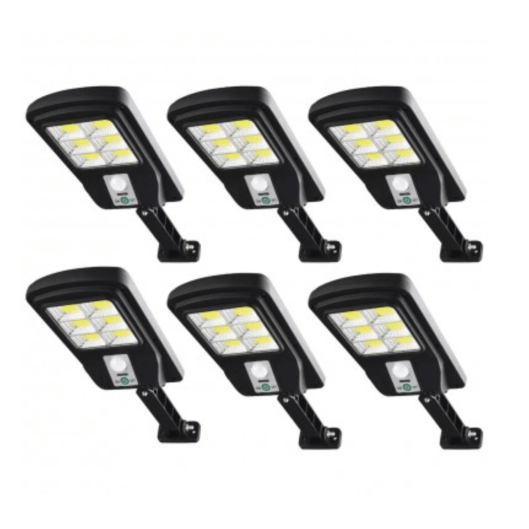 Set 6 Lampi Solare de exterior, 48 COB LED, Cu Senzor de miscare si lumina