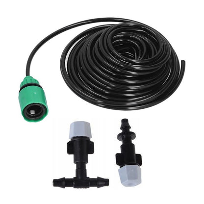1+1 Gratis Kit Răcire pentru Terasă cu 20 Duze 20M, Pulverizare Fina Sistem Eficient de Răcire pentru Grădină, Foișor, Balcon și Spații Exterioare