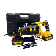 Fierăstrău Electric Alternativ AT PERFORMANCE® 3000RPM, 2 Acumulatori 36V, Tăiere Lemn și Metal, Cuplu Mare, Negru/Albastru - Imagine 2