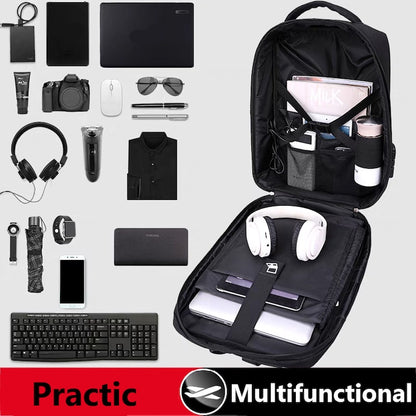 Rucsac laptop Legion gaming Multifunctional, compatibil cu laptop 15.6'', port USB de incarcare, Impermeabil, rezistent la zgarieturi, perne aerisire, spatios, unisex, Negru, XPD