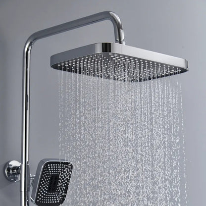 Coloana de dus piano style XPD, Set dus baie cu suport culisant, dus fix, para de dus mobila, baterie dus, 3 moduri de curgere a apei, bideu, robinet termostatic, sistem de control al apei, design modern, gri