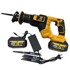 Fierăstrău Electric Alternativ AT PERFORMANCE® 3000RPM, 2 Acumulatori 36V, Tăiere Lemn și Metal, Cuplu Mare, Negru/Albastru - Imagine 3