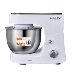 Mixer Profesional HALEY HY-2409, 1200W, Bol 6L Inox, 6 Viteze + Pulse, Alb/Inox, Silențios, Protecție Întrerupere - Imagine 5