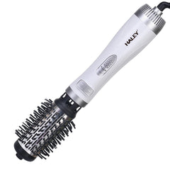 Perie Rotativă HALEY 1000W – 2 Perii, Încălzire Rapidă, Modelare de Durată, Protecție Păr, Inveliș Ceramic, Alb/Argintiu - Imagine 3