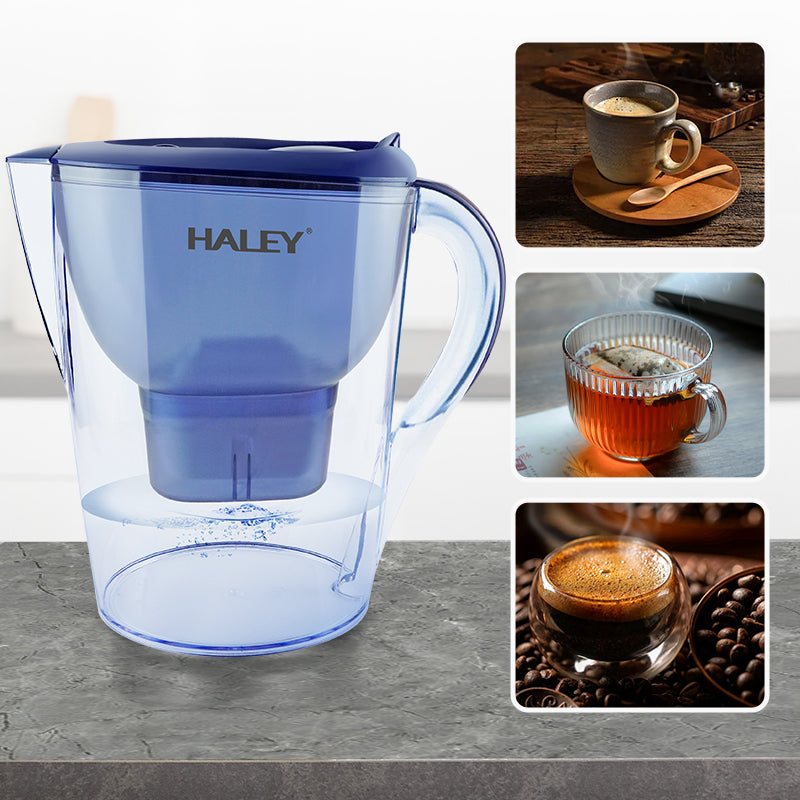 Cană Filtrantă Apă HALEY 3.5L Albastră – Filtru Multistrat, Gura Anti-Praf, Indicator Schimb Filtru, Design Compact - Imagine 10