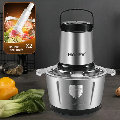 Tocător de alimente HALEY HY-1225 – Putere de 500W și vas de 2L din inox pentru tocare rapidă și eficientă - Imagine 10