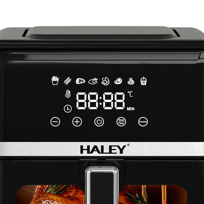 Friteuză cu Aer Cald HALEY 7L, 2000W – Gătire 360°, Touchscreen Holografic, Geam Vizualizare 180°, 8 Programe, Fără Ulei | Gătit Sănătos și Crocant - Imagine 10