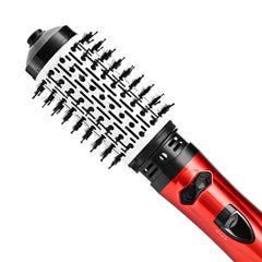 Perie rotativa HALEY, 1200W, 2 viteze, 3 trepte temperatura, Invelis Ceramic, Roșu/Negru - Imagine 5