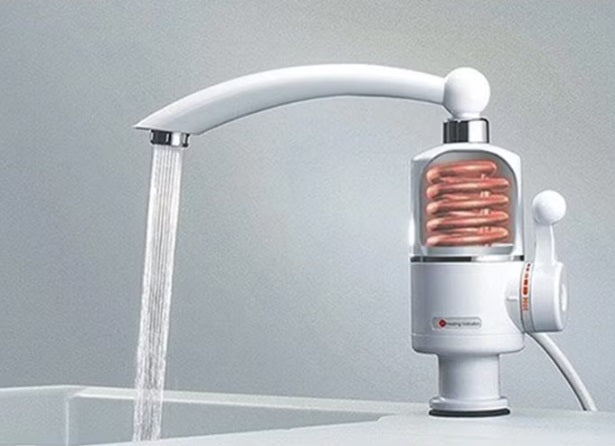 Robinet electric pentru incalzit apa AT PERFORMANCE®, functie de reglare a temperaturii, 3kW, Apa fierbinte 30° - 60° C, durata de incalzire a apei 3 - 5 sec - Imagine 10