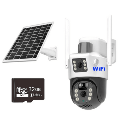 Camera supraveghere cu panou solar si cartela sim 8Mpx card inclus 32gb