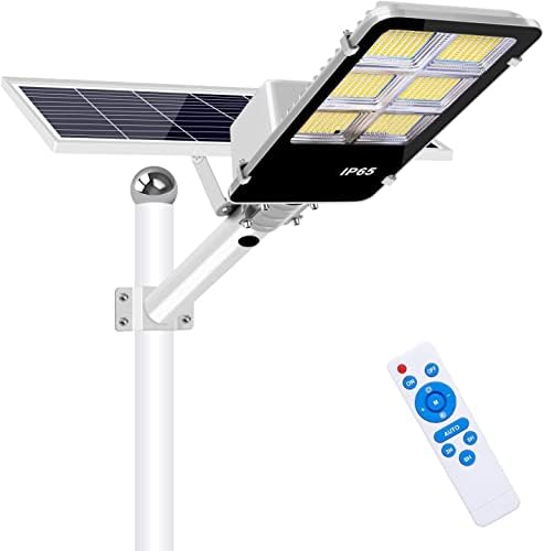 Lampa Solara LED 400W Jortan cu Panou, Telecomanda si Suport Metalic IP65 Exterior - Imagine 3