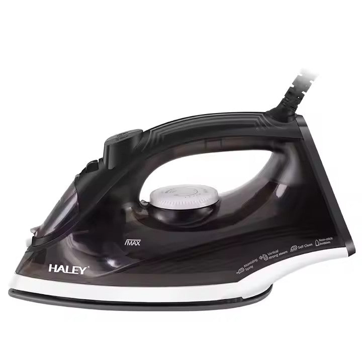 Fier de Călcat Electric de Mână, HALEY, 1400W, sub Presiune, cu Abur, Negru - Imagine 9