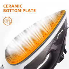 Fier de Călcat Electric de Mână, HALEY, 1400W, sub Presiune, cu Abur, Negru - Imagine 4