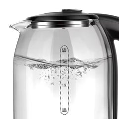 Fierbător Electric HALEY HY-8862: Portabil din Sticlă de 2,2L, încălzire Rapidă cu Oprire Automată - Imagine 5