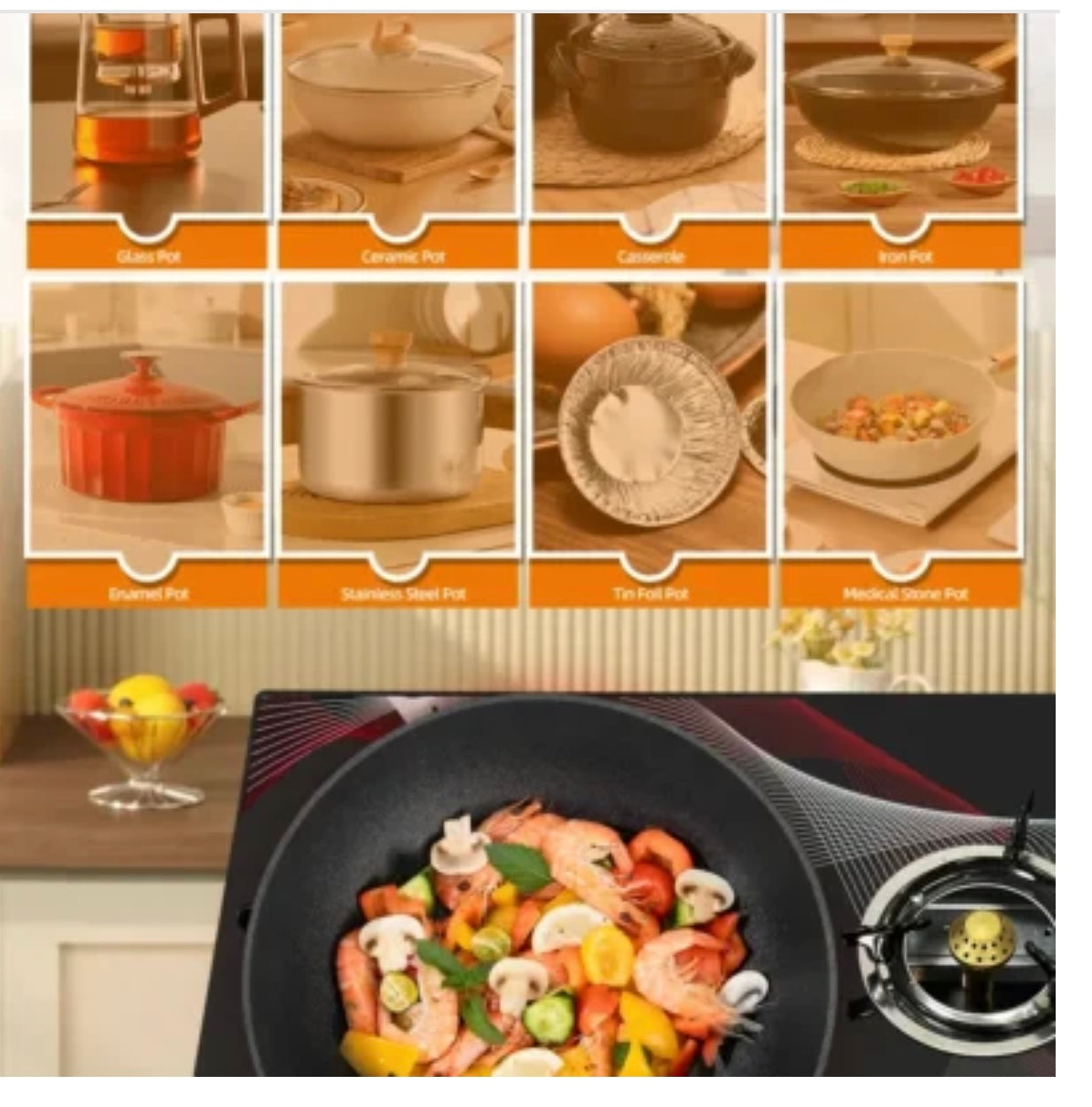 Aragaz Portabil cu Plită din Sticlă Securizata, 3 Arzătoare, Funcționare pe GPL- Butelie, Design Modern și Ușor de Curățat - Imagine 5