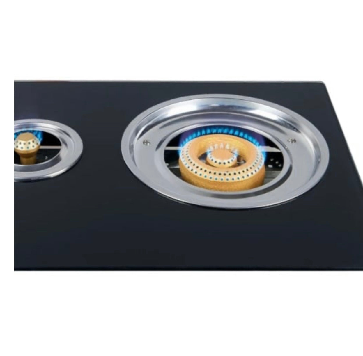 Aragaz Portabil cu Plită din Sticlă Securizata, 3 Arzătoare, Funcționare pe GPL- Butelie, Design Modern și Ușor de Curățat - Imagine 3