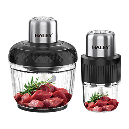 Tocător Electric HALEY 800W, 2 Viteze, 2 Recipiente ABS – 3L cu 4 Lame și 0.5L cu 6 Lame Inox, Tocare Rapidă și Eficientă - Imagine 7
