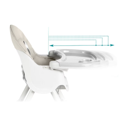 Scaun Multifuncțional 4 în 1– Design Modern și Portabil crem, Reglabil pe Înălțime și Înclinare, Ideal pentru Copii