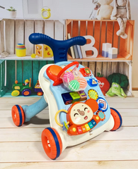 Antemergator Multifunctional 6 in 1, BabyElephant, cu Centru de Activitati si Masuta Interactiva - Imagine 5