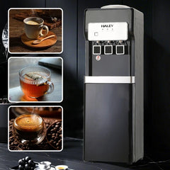 Dozator de Apă HALEY cu Compresor, Apă Caldă și Rece, 550W/95W, Inox, Protecție Copii, Negru - Imagine 4