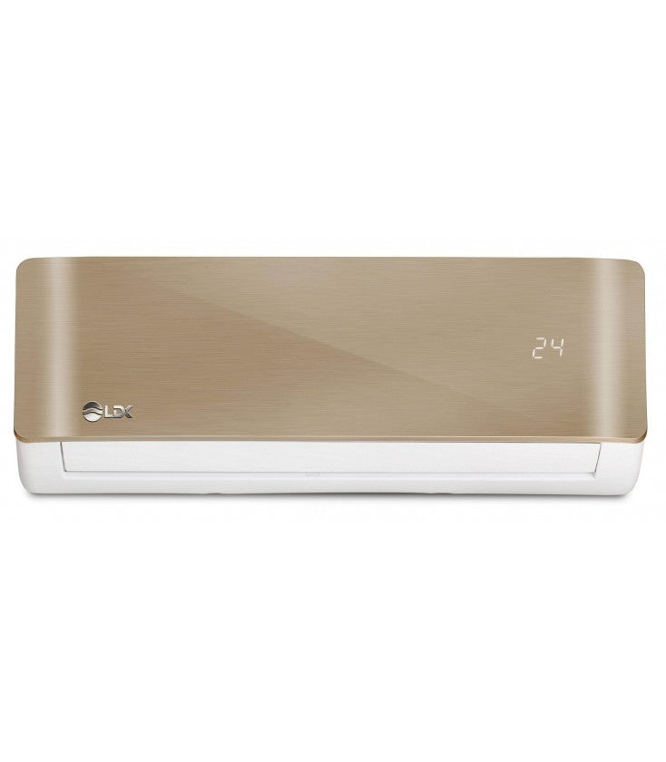 Aparat de Aer Conditionat Tip Pompa de Caldura LDK Deluxe Gold 1800DBU, 14.400BTU, Putere 4.77 kW, Clasa A++, Inverter, Super Ionizare, Filtru Hepa, 3 functii, Self Cleaning, Sleep, Follow me, Auto Restart, Wifi inclus