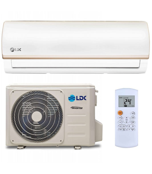 Aparat de Aer Conditionat Tip Pompa de Caldura LDK Aeolus 1750DBU, 14.200BTU, Putere 4.1 kW, Clasa A++, Inverter, Super Ionizare, Filtru Hepa, 3 functii, Self Cleaning, Sleep, Follow me, Auto Restart, Wifi inclus