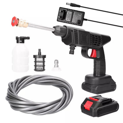 Aparat De Spalat Cu Presiune tip Pistol fara fir Cu 2 acumulatori, 48V, 3 Jeturi Diferite, 8L/min, 30 bari, Geanta De Transport Cadou