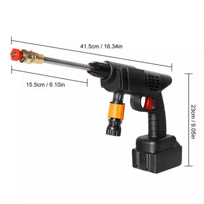 Aparat De Spalat Cu Presiune tip Pistol fara fir Cu 2 acumulatori, 48V, 3 Jeturi Diferite, 8L/min, 30 bari, Geanta De Transport Cadou