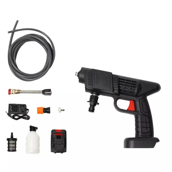 Aparat De Spalat Cu Presiune tip Pistol fara fir Cu 2 acumulatori, 48V, 3 Jeturi Diferite, 8L/min, 30 bari, Geanta De Transport Cadou - Imagine 10