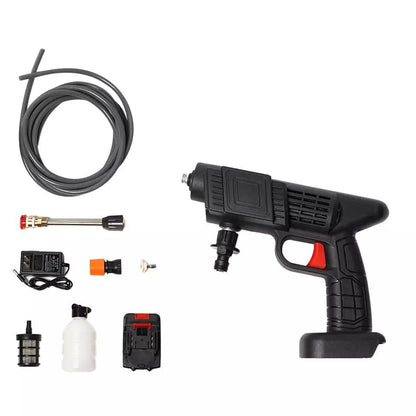 Aparat De Spalat Cu Presiune tip Pistol fara fir Cu 2 acumulatori, 48V, 3 Jeturi Diferite, 8L/min, 30 bari, Geanta De Transport Cadou