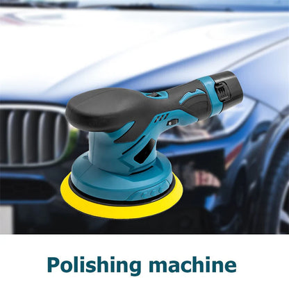Aparat Polish Auto Profesional cu 2 Acumulatori 12V, 8 Viteze, 2500–5000 RPM, Orbital pentru Detailing