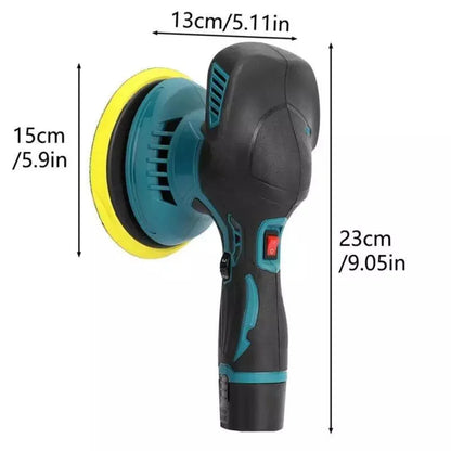 Aparat Polish Auto Profesional cu 2 Acumulatori 12V, 8 Viteze, 2500–5000 RPM, Orbital pentru Detailing