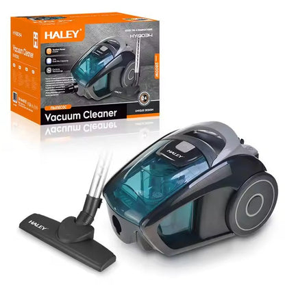 Aspirator Fără Sac de 1,5 Litri, 1200W, HALEY, Aspirator cu Recipient, Negru/Albastru