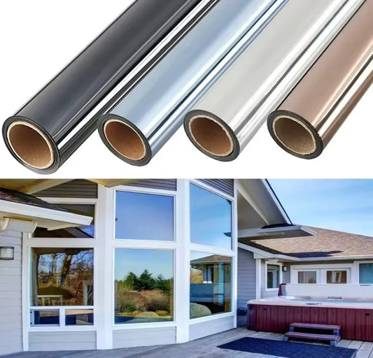 Autocolant Geamuri 300x60 cm, Protecție UV și Lumină Solară, Folie Anti-UV Autoadezivă