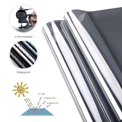 Autocolant Geamuri 300x60 cm, Protecție UV și Lumină Solară, Folie Anti-UV Autoadezivă