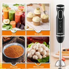 Blender portabil profesional din inox, 400W, cu 2 viteze și funcție de zdrobire totală – Design exclusivist HALEY HY-1119 - Imagine 3