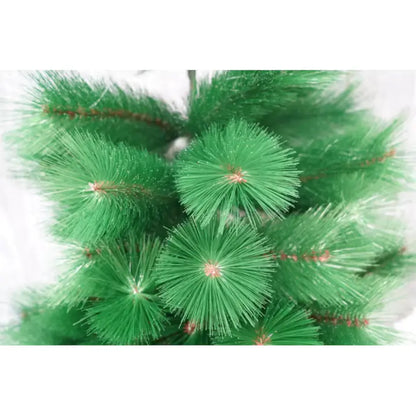 Brad artificial de Craciun tip pin, aspect bogat, inaltime 180 cm, verde, suport metalic inclus
